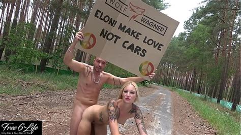 Nude Protest In Front Of Tesla Gigafactory Berlin Pornshooting Against Elon Musk Free Mobile