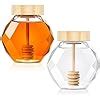 Amazon Umigy Pcs Oz Glass Honey Dispenser With Wooden Spiral