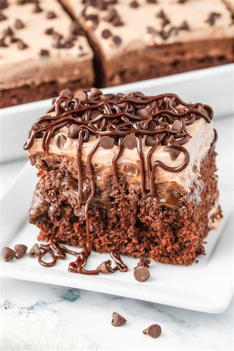chocolate poke cake 8