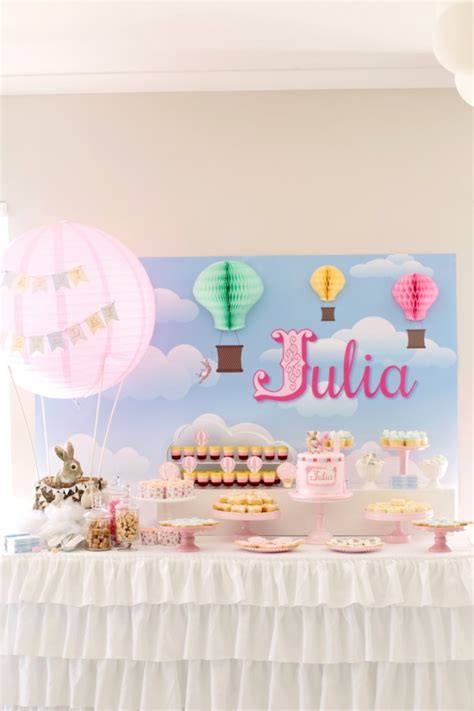 Kara S Party Ideas Belle Boo Bunny Hot Air Balloon Party Kara S Party Ideas