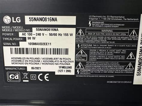 TELEWIZOR LG 55NANO816NA 55" LED 4K WEBOS WIFI DVB-T2 | Telewizory ...