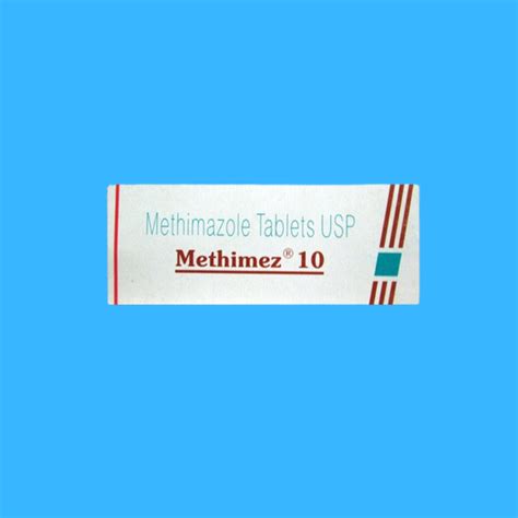 Methimazole 10mg Tablet Exporter Supplier Wholesaler