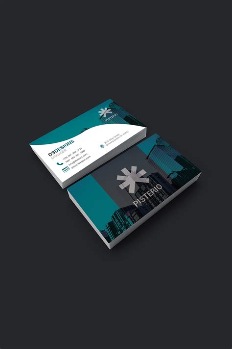 simple real estate business card design    masterbundles