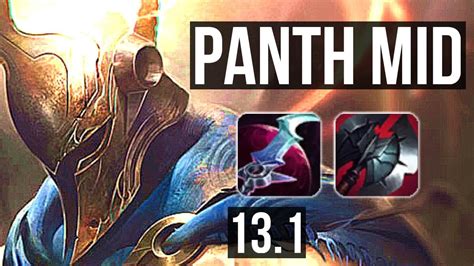 PANTHEON Vs IRELIA MID 6 0 13 1000 Games 1 2M Mastery Rank 9