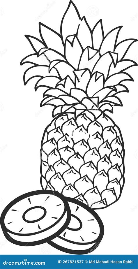 Pineapple Icon Fruit Icon Healthy Fruit Black Vectors Icon Stock Vector Illustration Of