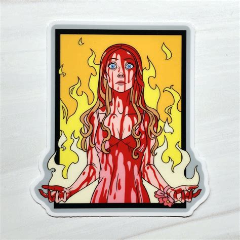 Sticker: Screamadonnas Carrie Stephen King — XANADU PINS