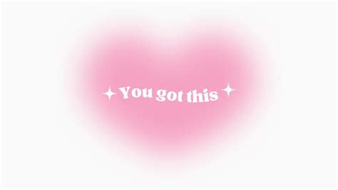 Motivational Laptop Wallpaper With Pink Heart And Stars