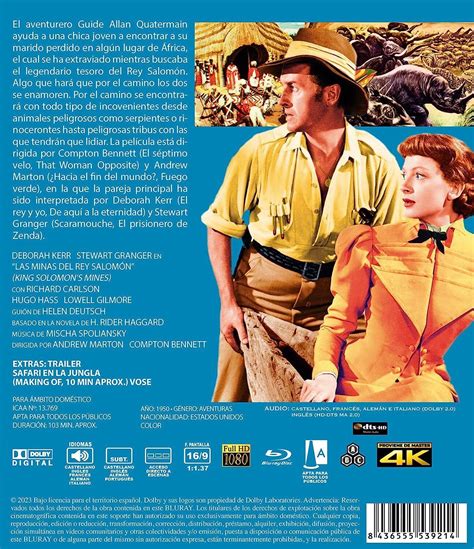 King Solomons Mines 1950 Remastered In 4k New Region A B C Blu Ray Ebay