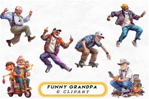 Funny Grandpa Sublimation Clipart Png Graphic By Paatroy · Creative Fabrica