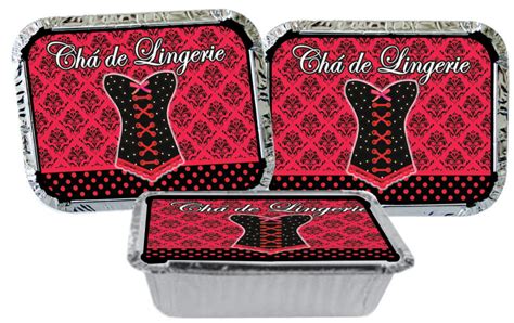 Festa Ch De Lingerie Vermelho E Preto P As Elo