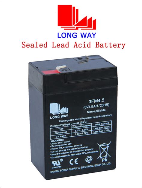 China 6V4.5ah/20hr Valve Regulated Lead Acid Battery - China 6V4.5ah ...