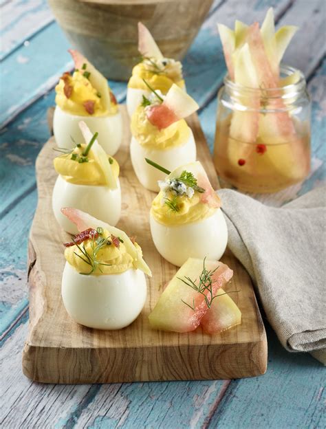 Deviled Eggs With Watermelon Dill Pickles Watermelon Board