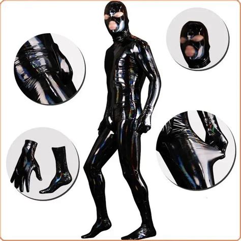 Mog Bdsm Bondage Latex Ammonia Maid Laser Mirror Shiny Leather All Inclusive Bodysuit Sex Doll