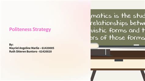 SOLUTION: Politeness strategy 1 - Studypool