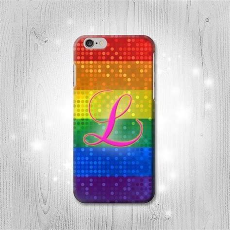 Rainbow Lgbt Lesbian Pride Flag Hard Leather Flip Case Etsy