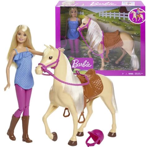 Boneca Barbie Com Cavalo - Boneca Barbie com Cavalo Family Horse Doll Basic - Mattel | Shopee Brasil