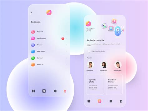 Glass Ui Mobile App Concept On Behance