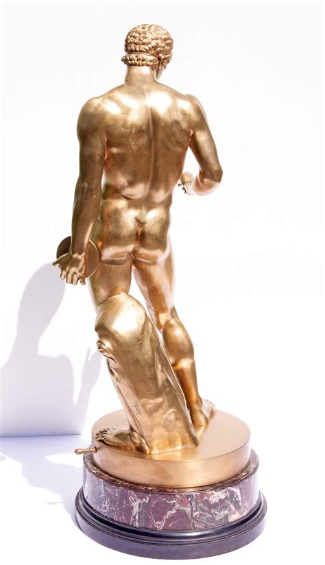 Classical Nude Male Bronze Sculpture Discus Bearer After Polyclitus Grand Tour For Sale At Stdibs