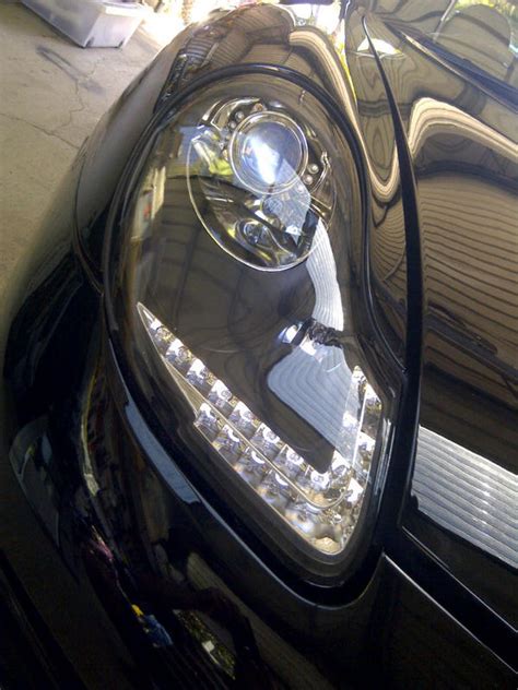 Porsche Boxster Right Hand Drive Chrome Led Drl Projector