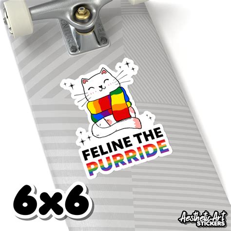 LGBTQ Pride Month Sticker Sayings Gay Lesbian Rainbow LGBT Etsy