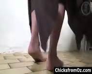 Aussie Amateur Makes Striptease Video Showing Hairy Pussy