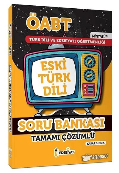 ÖABT MİNYATÜR Eski Türk Dili Soru Bankası Çözümlü Edebiyat TV Yayınları