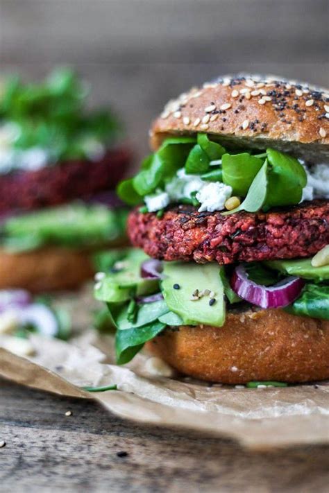 Vegetarische Rode Biet Burger Beet Burger Beet Burger Recipe Vegan