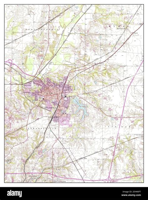 Map Of Edwardsville Cut Out Stock Images And Pictures Alamy