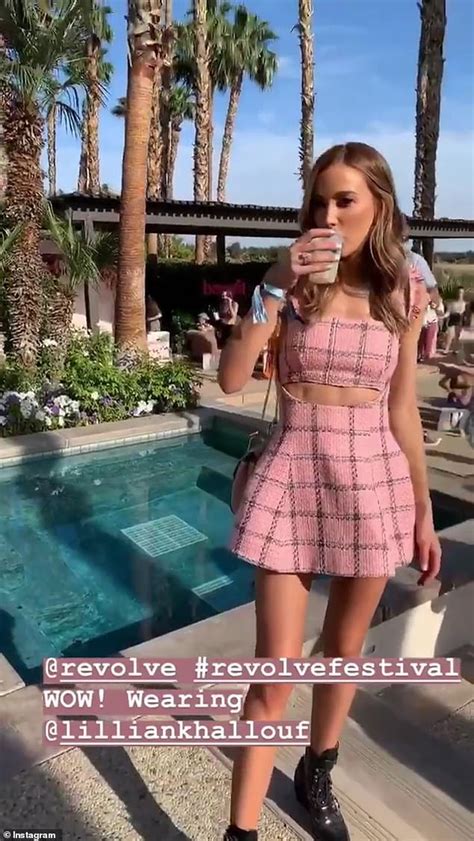 Rebecca Judd Shows Off Her Ripped Abs And Endless Pins In A Tweed Dress