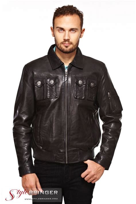 Купить Куртка кожаная ARBEX M110 black - SPirk.ru