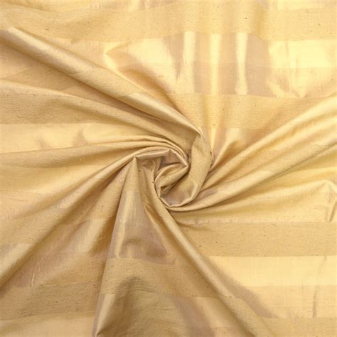 Silk Dupioni Trio Stripe Gold Sample Gala Fabrics