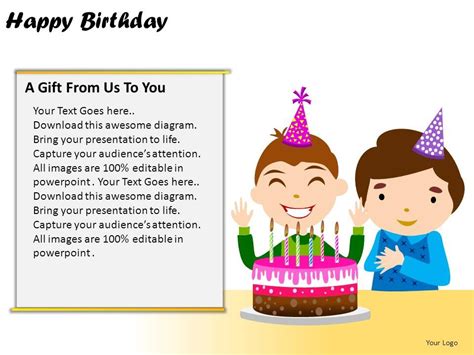 Happy Birthday Powerpoint Presentation Slides Graphics Presentation