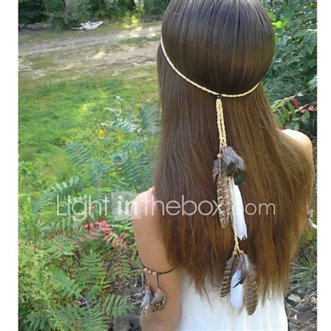 Native American Feather Headband Hippie Headband Boho Headband