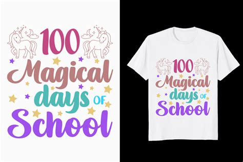 100 Magical Days Of School Graphic By Hossenikbal072 · Creative Fabrica