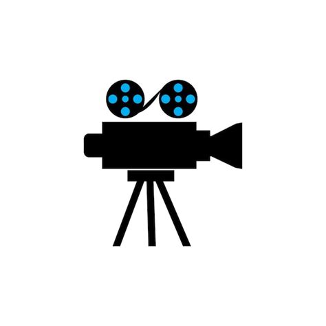 Premium Vector | Film and camera icon logo vector design illustration