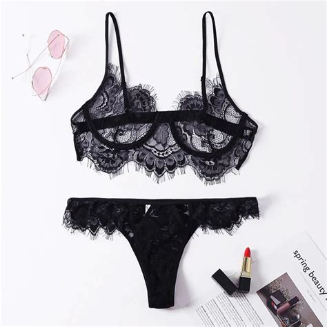 Wholesale Sexy Hot Transparent Women White Eyelash Lace Erotic Lingerie Buy Sexy Lingerie Sexy