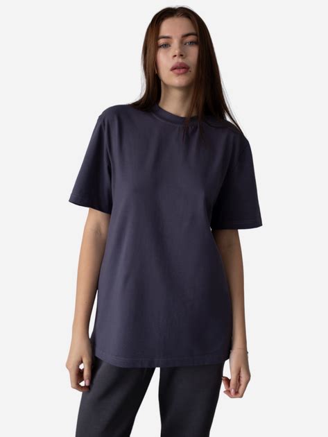 Футболка оверсайз длинная женская Lelit 1191542 4XL Графитовая ...