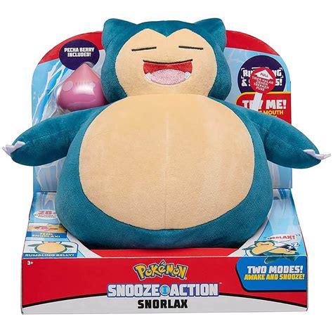 Compre Pokemon Pelúcia de Luxo Snorlax de 25cm Som aqui na Sunny