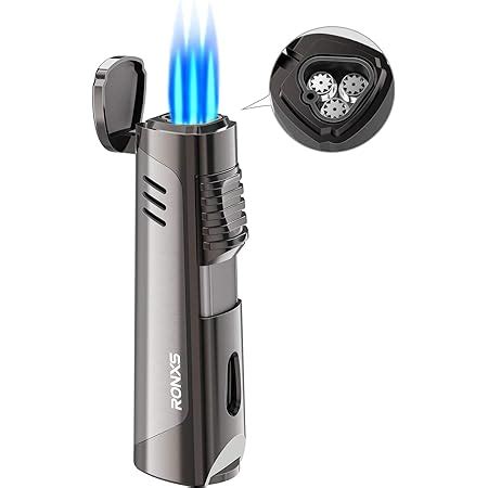 Amazon Ronxs Torch Lighter Refillable Butane Lighter With Cigar