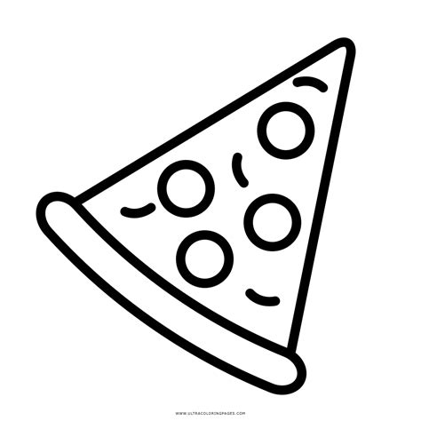 Dibujos De Pizza Para Colorear