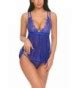 Women Lingerie V Neck Lace Babydoll Mesh Chemise Sexy Sleepwear Blue Cj Qct Mu