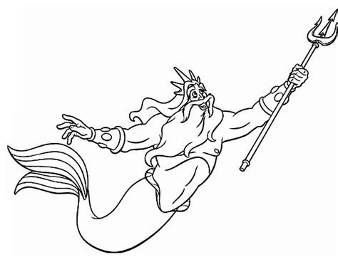 Раскраска Русалочка Ариэль. Распечатать картинки для девочек бесплатно.