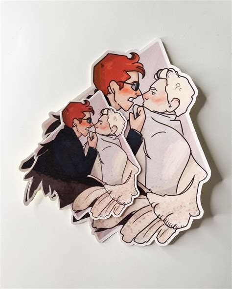 Good Omens Aziraphale and Crowley Sticker - Etsy