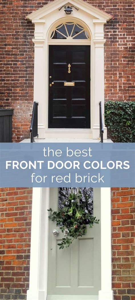 Best Front Door Colors For Red Brick Houses
