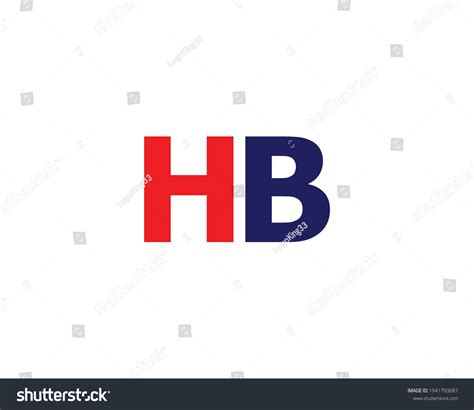 Letter Hb Logo Design Vector Template Stock Vector Royalty Free