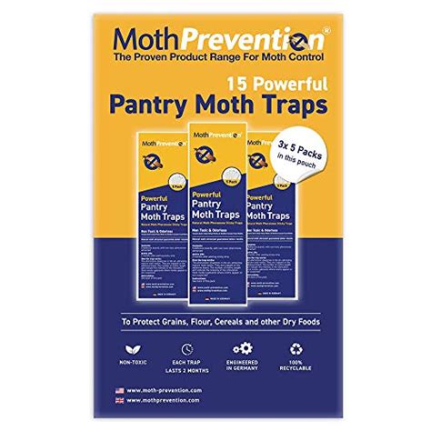 MothPrevention Powerful Pantry Moth Traps with Pheromones Prime | 15 ...