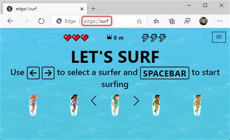 How to Play Microsoft Edge's Secret Surfing Game