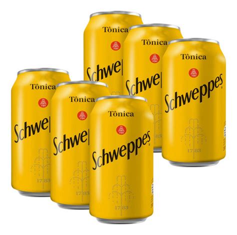 Água Tônica Schweppes Fardo 6 Latas 350ml MercadoLivre