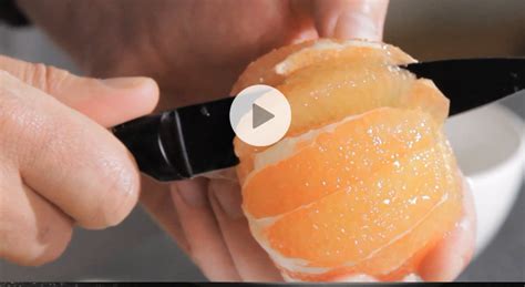 Tailler Un Pamplemousse Astuce Vid O Gourmand