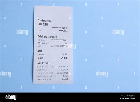 Proof Of Payment Receipt Hi Res Stock Photography And Images Alamy